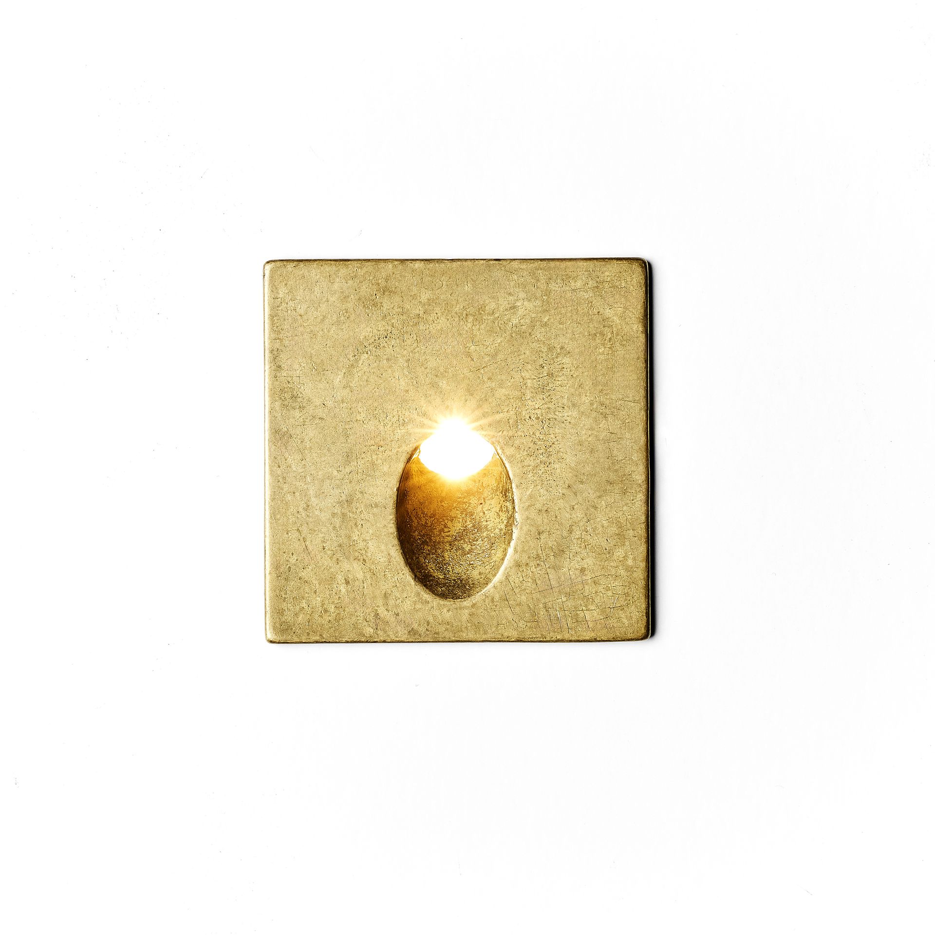 Step In Wall, solid brass outdoor light